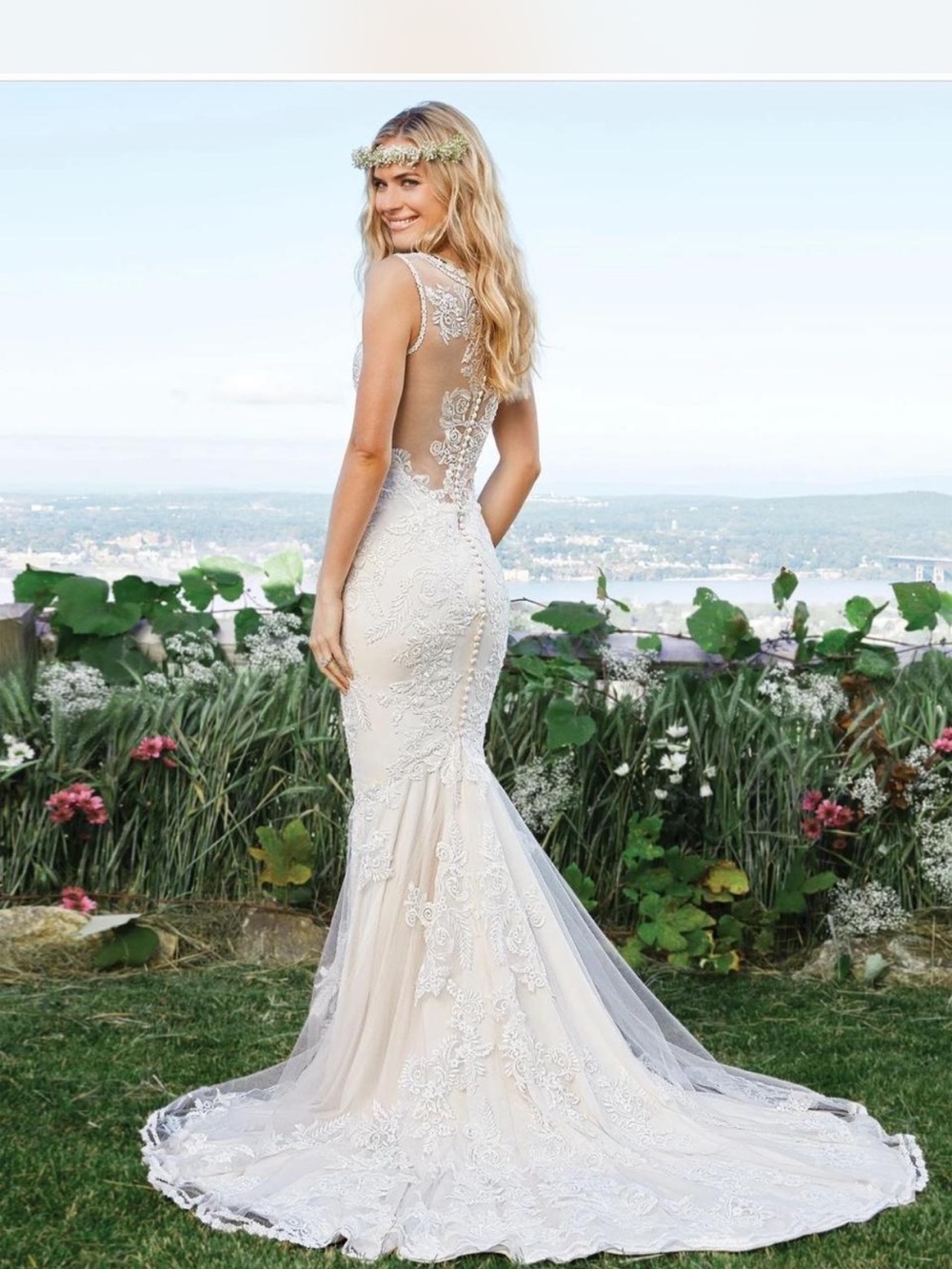Lilian West lace mermaid style wedding dress